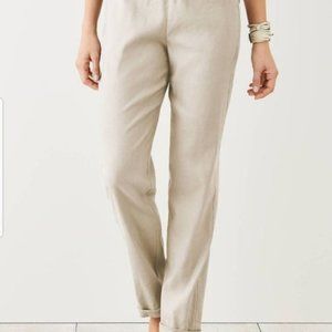 J. JILL cuffed stretch linen pants Size L